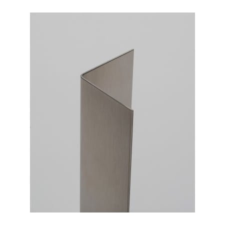 Western Fabricating Llc Western Fabricating 90 Degree SS Corner Guard, 16 Ga., Sq. Corners, 60"Lx2"Wx2"H, Standard 20206016_90-degree_square-corner_standa